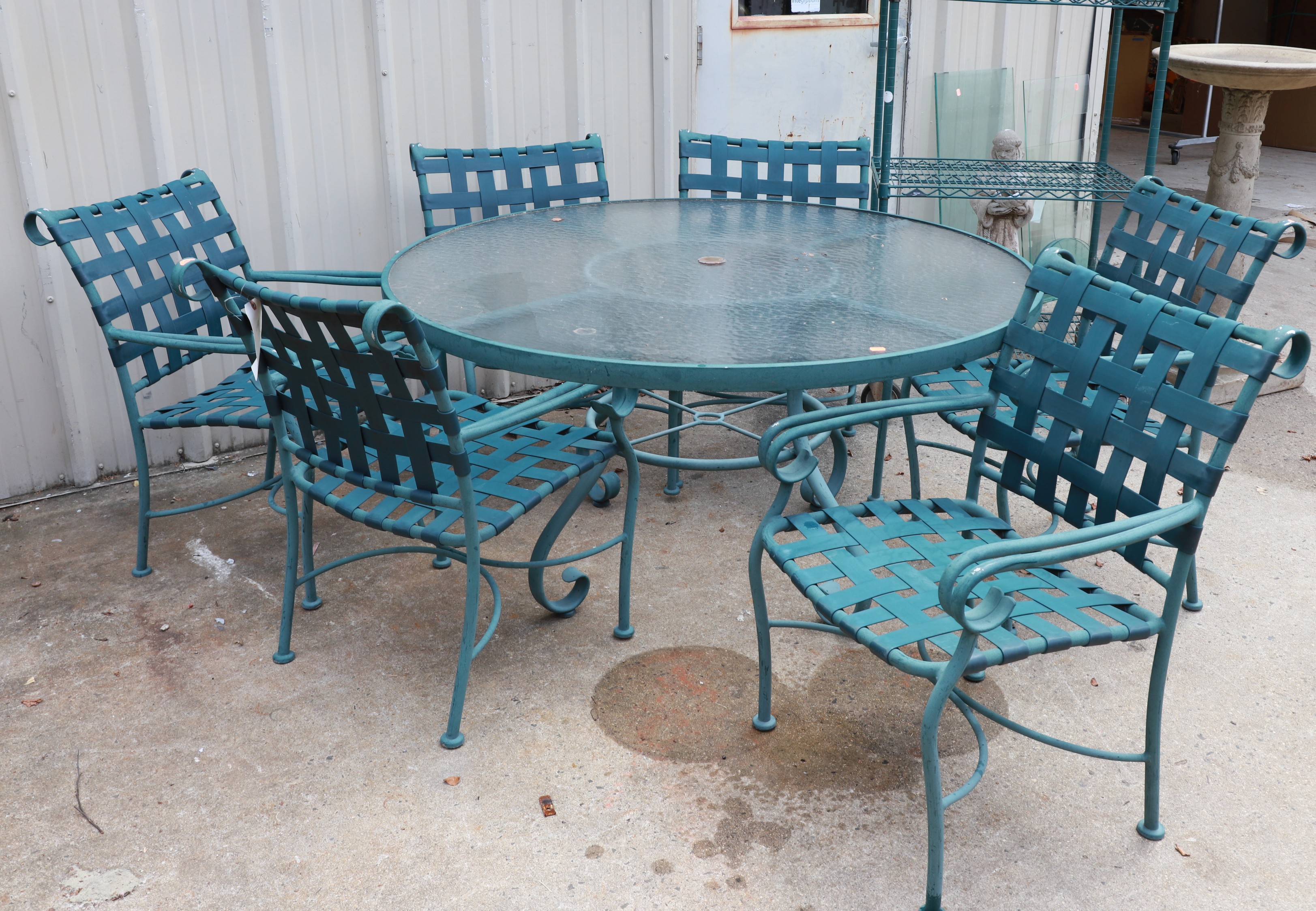 (7) pc Patio dining set, c/o 6