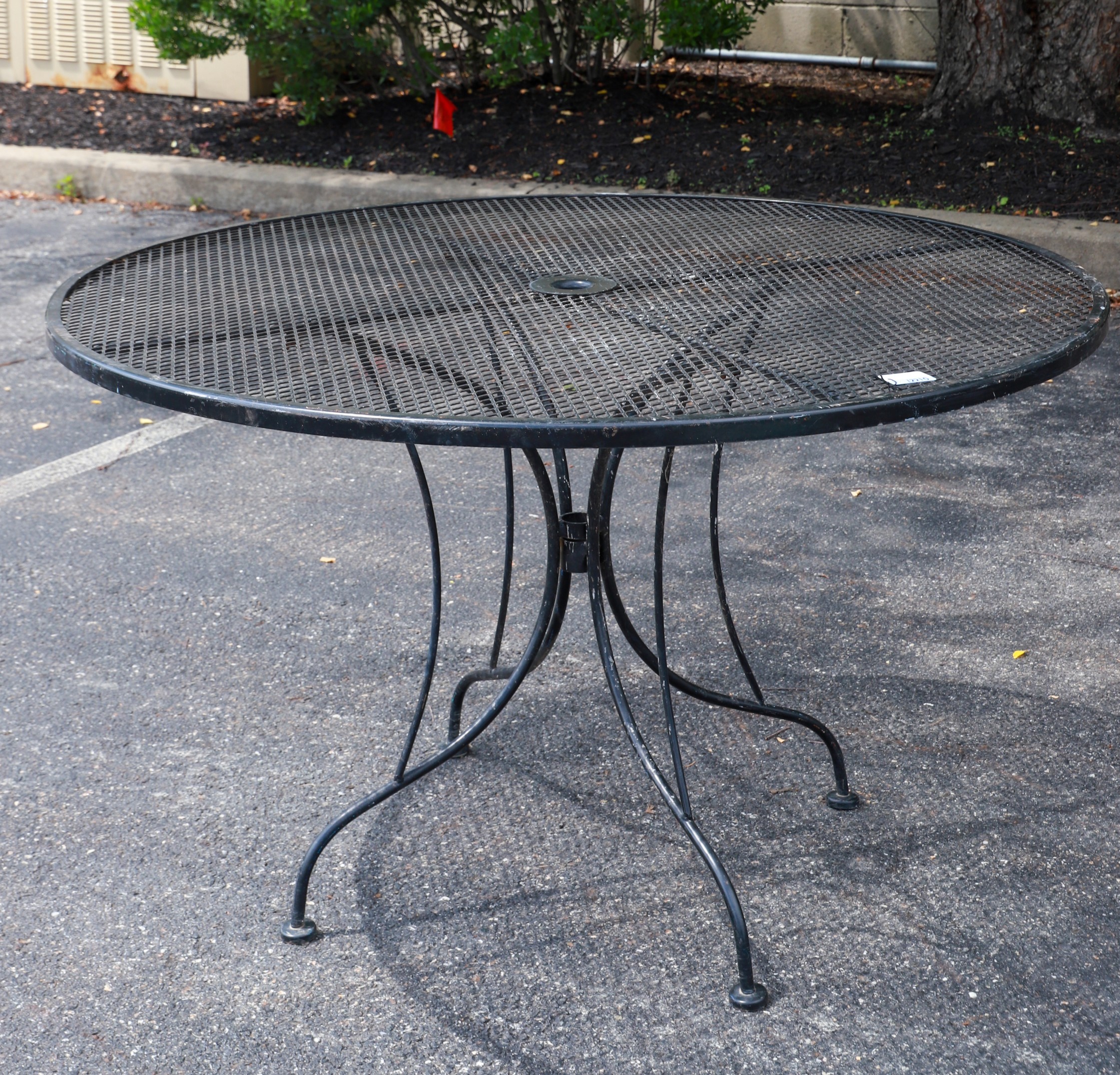 Salterini style ebonized patio dining