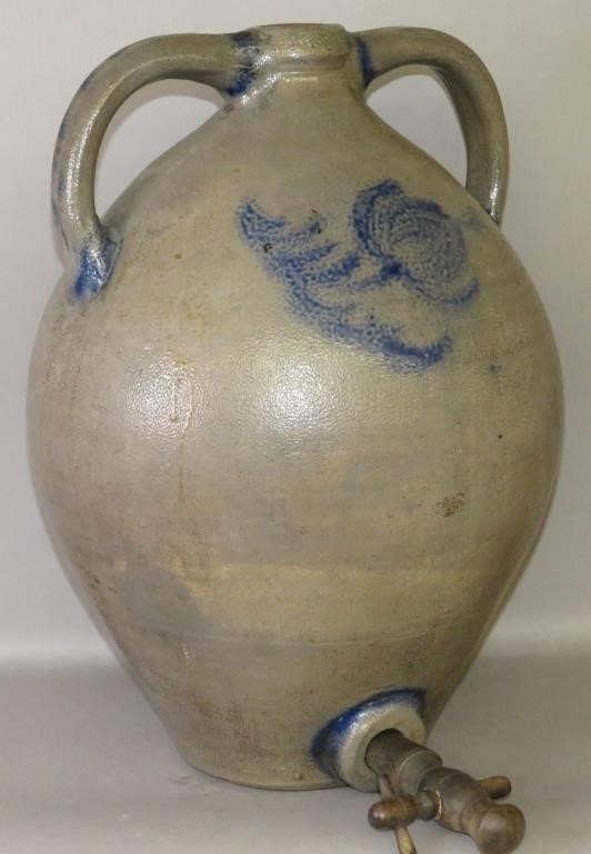 COBALT DECORATED STONEWARE COOLERca  3b5f92