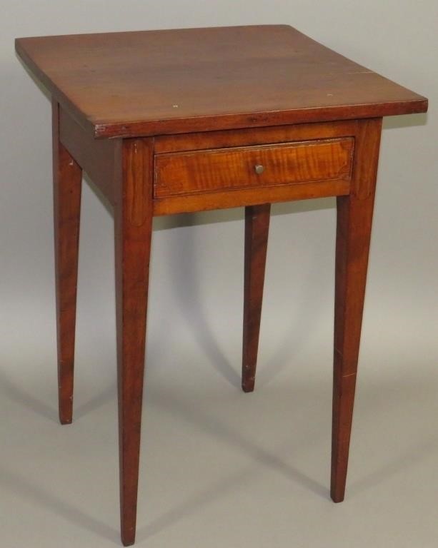 ONE DRAWER STANDca. 1800; Hepplewhite