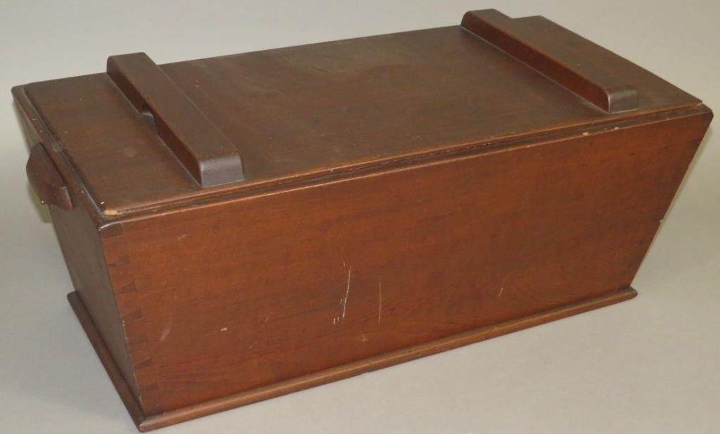 DOUGH BOXca. 1880; in softwood,