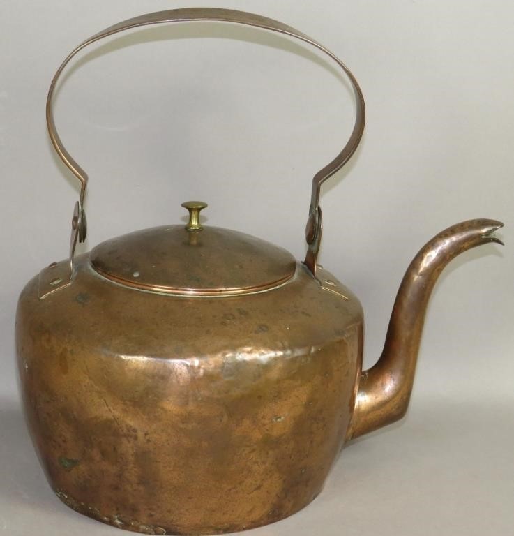 COPPER TEA KETTLE BY JOHN W SCHLOSSER  3b604b