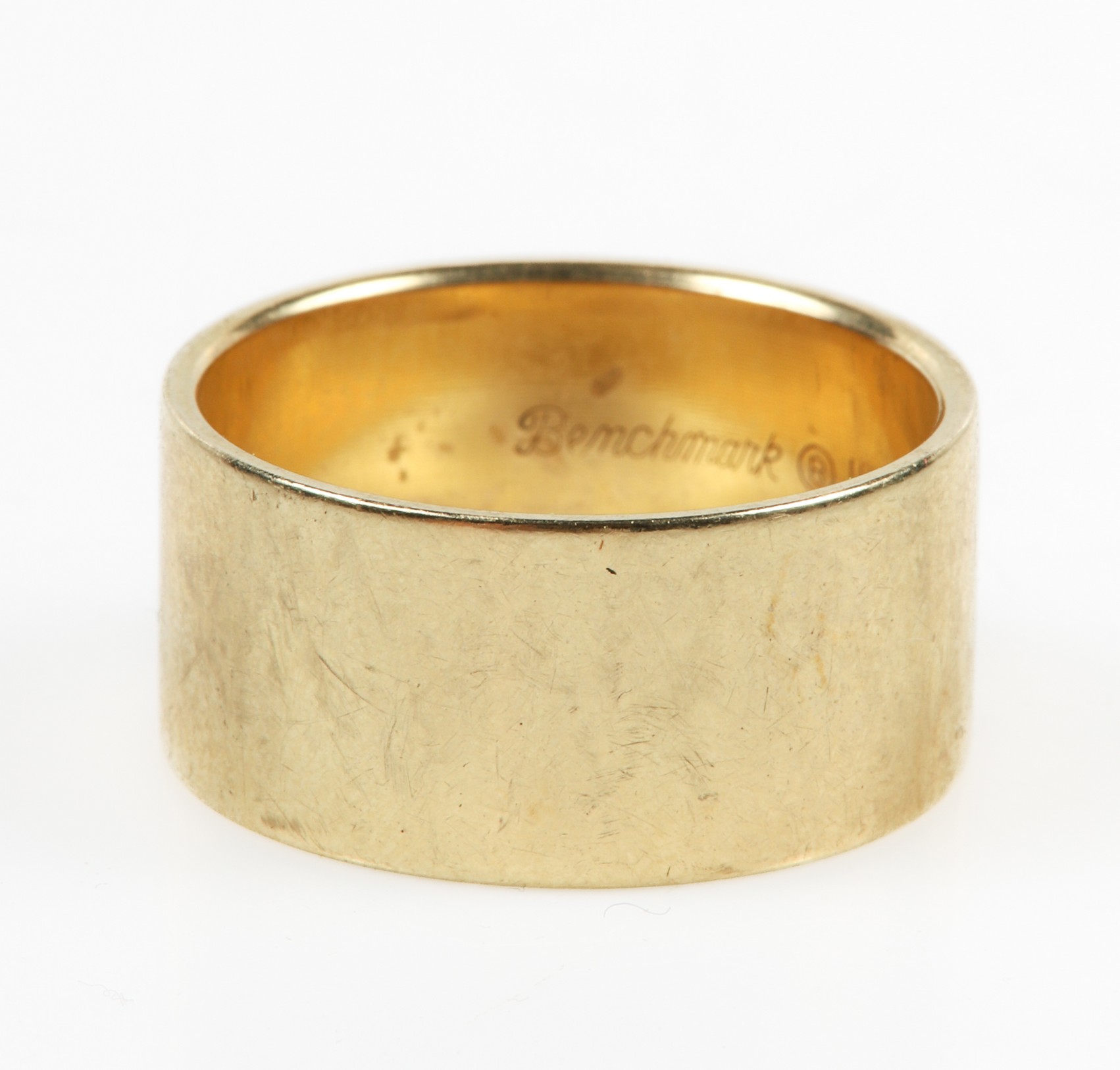 A 14K Yellow gold 9.9mm wide band