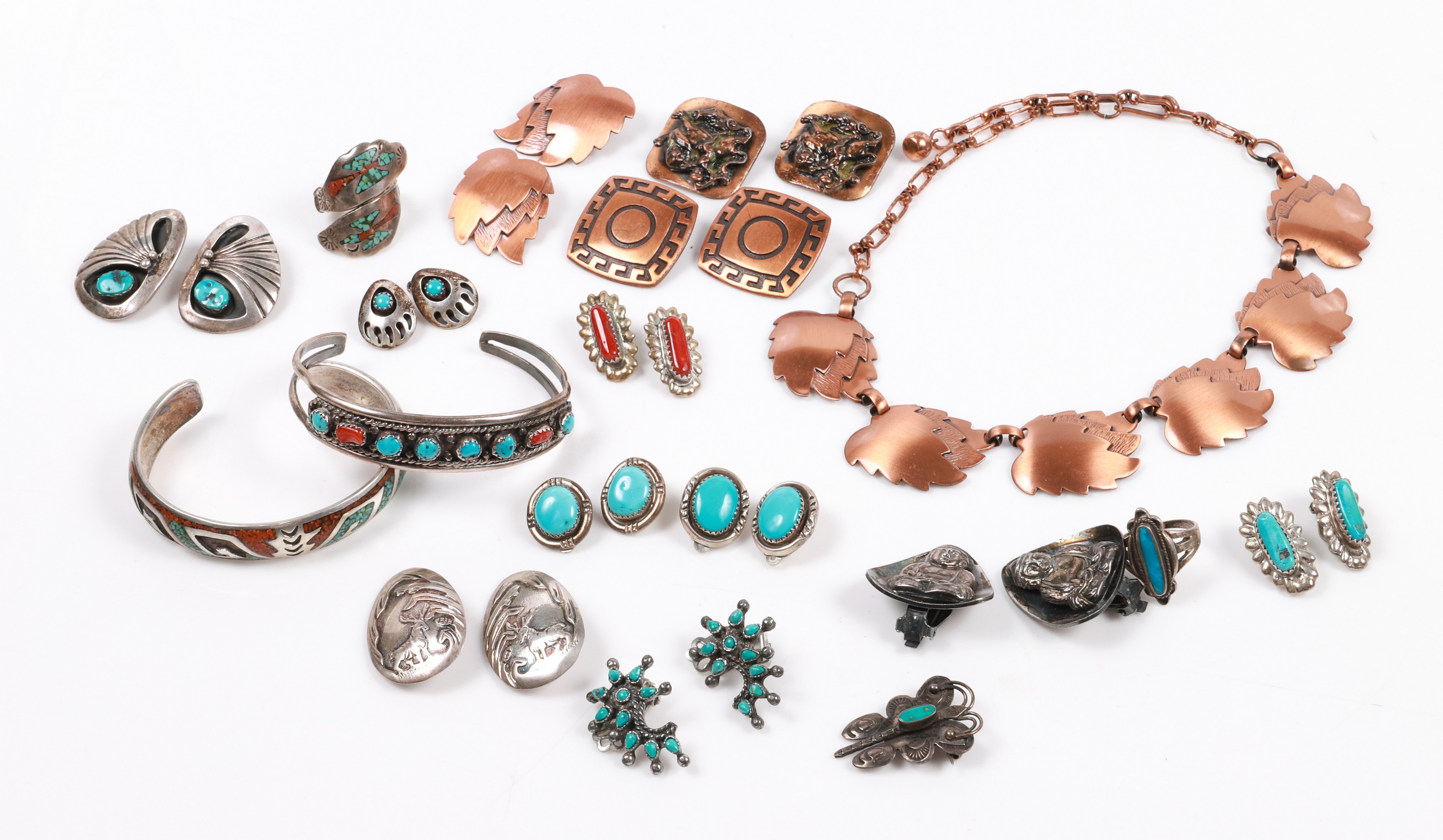 Group of southwestern turquoise