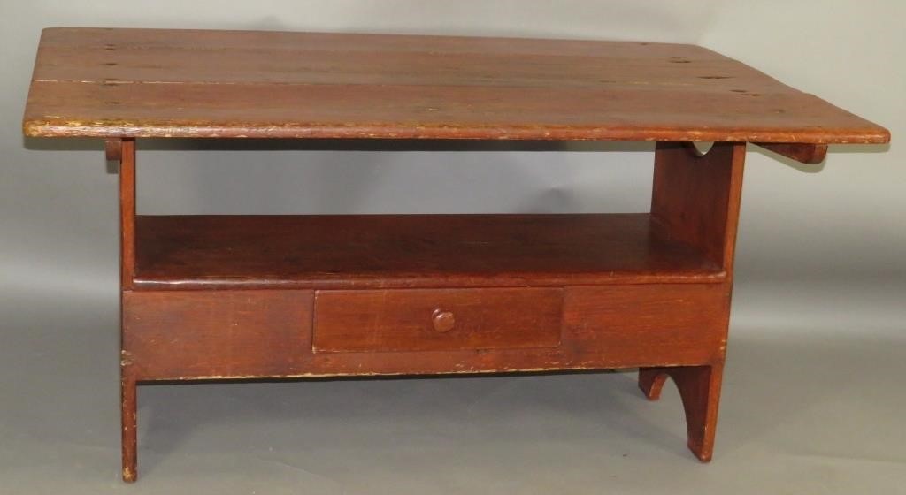 BENCH TABLEca. 1820; in softwood