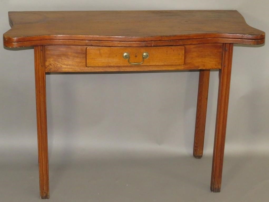 CARD TABLEca. 1810; in pine with