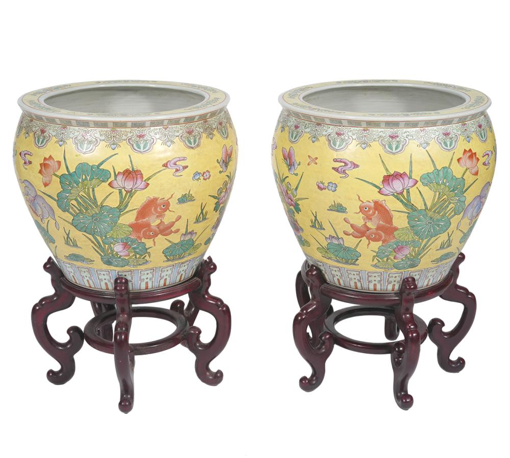 PR. CHINESE PORCELAIN FISH BOWLS