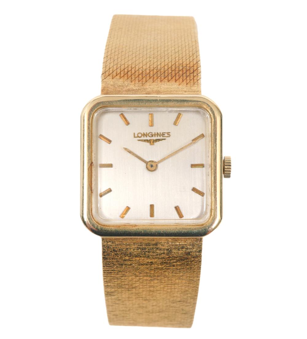 LONGINES 14K GOLD MEN'S DRESS WRISTWATCH14K