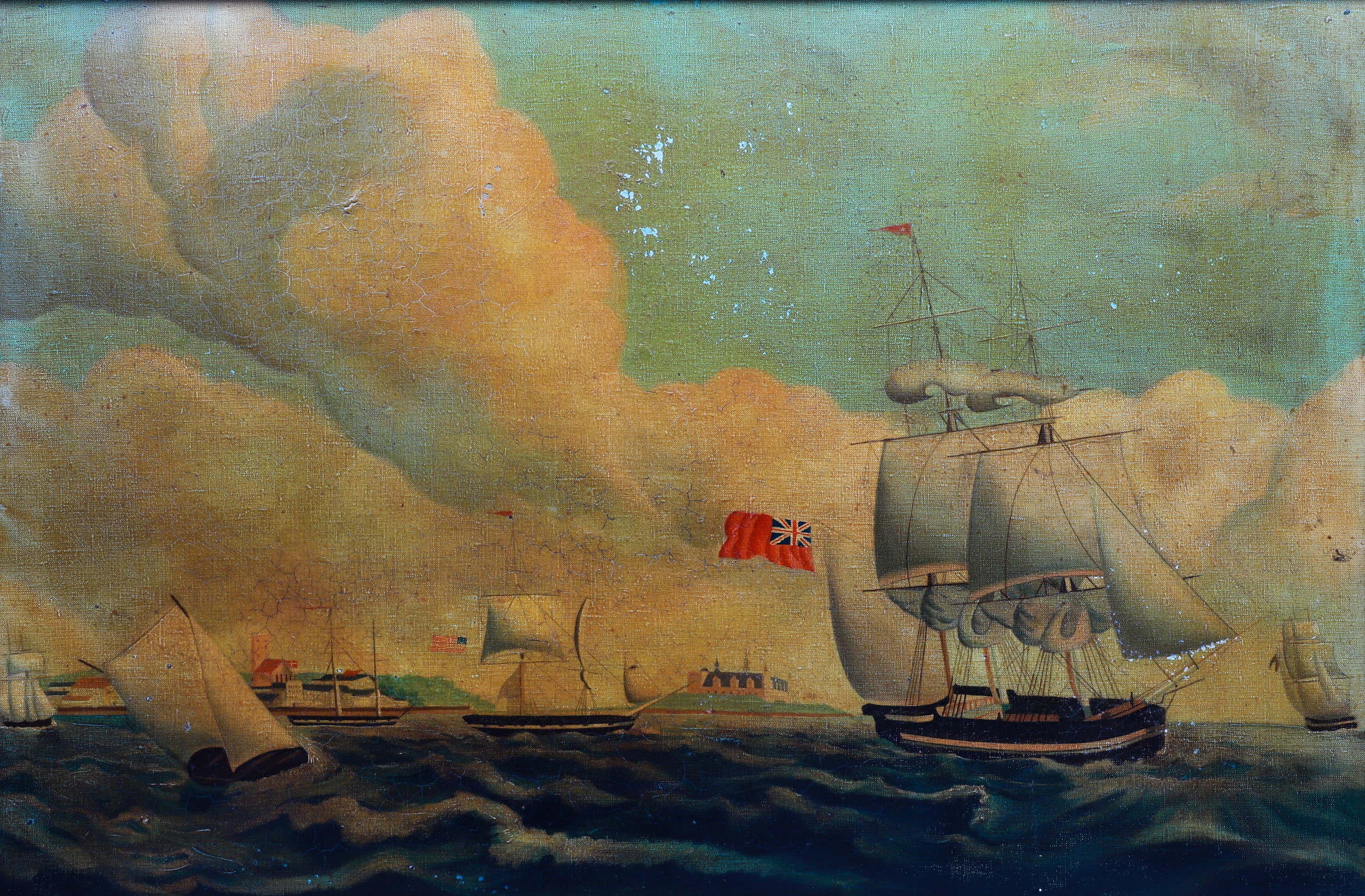 Reproduction painting of sailing 3b6131