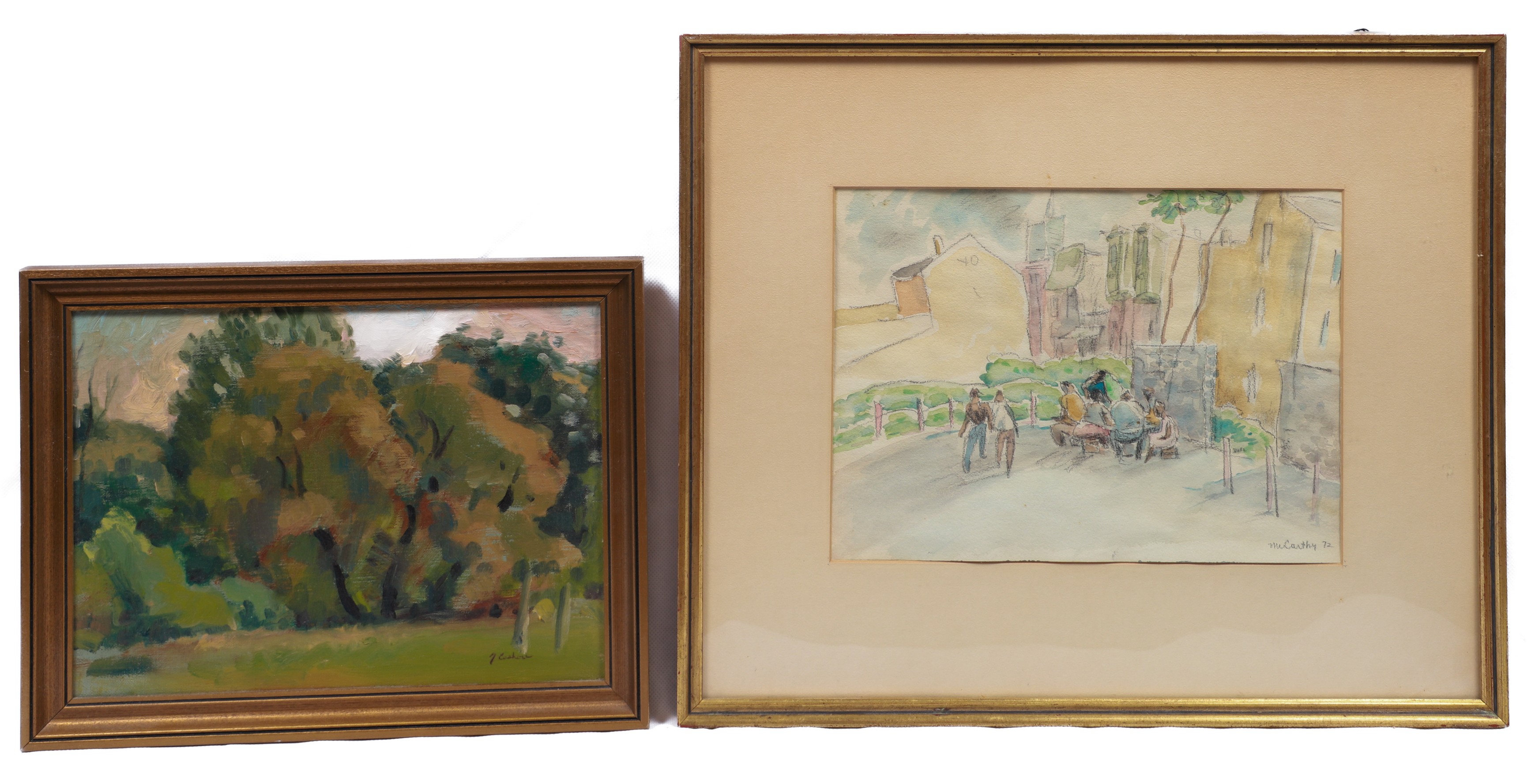 (2) Paintings by 20th C artists,
