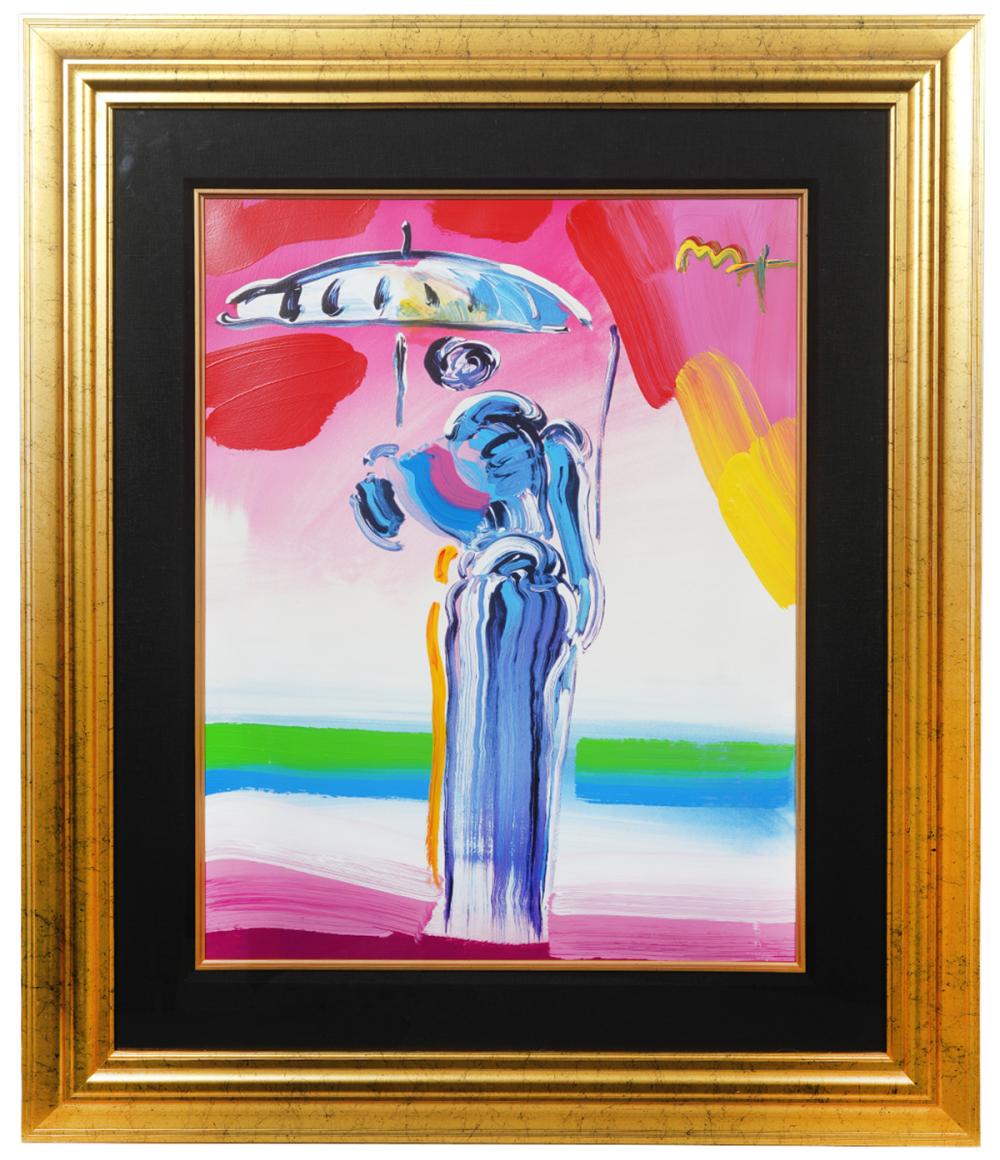 PETER MAX UMBRELLA MAN WITH CANE  3b617d