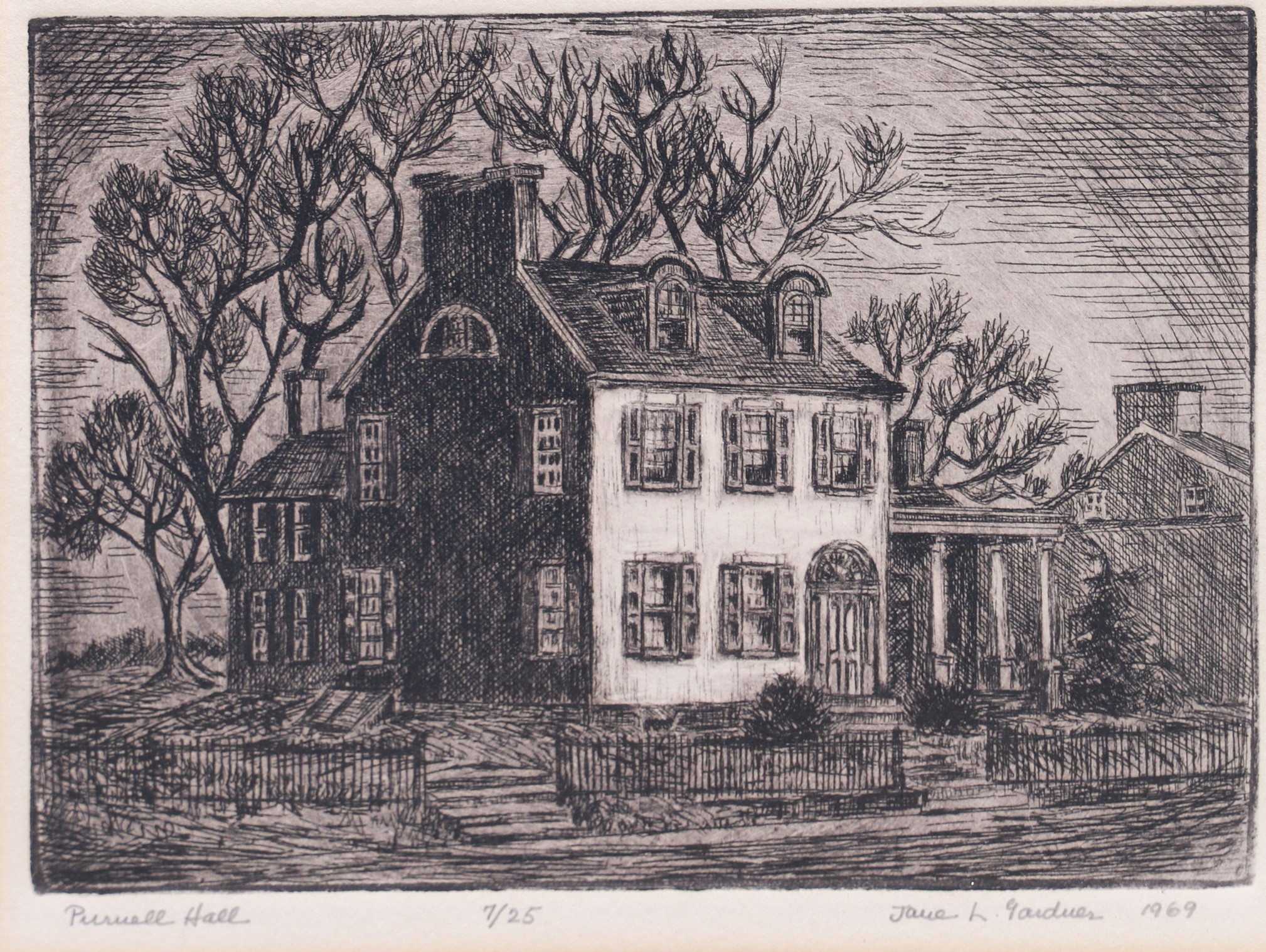 Jane L. Gardner Etching Purnell