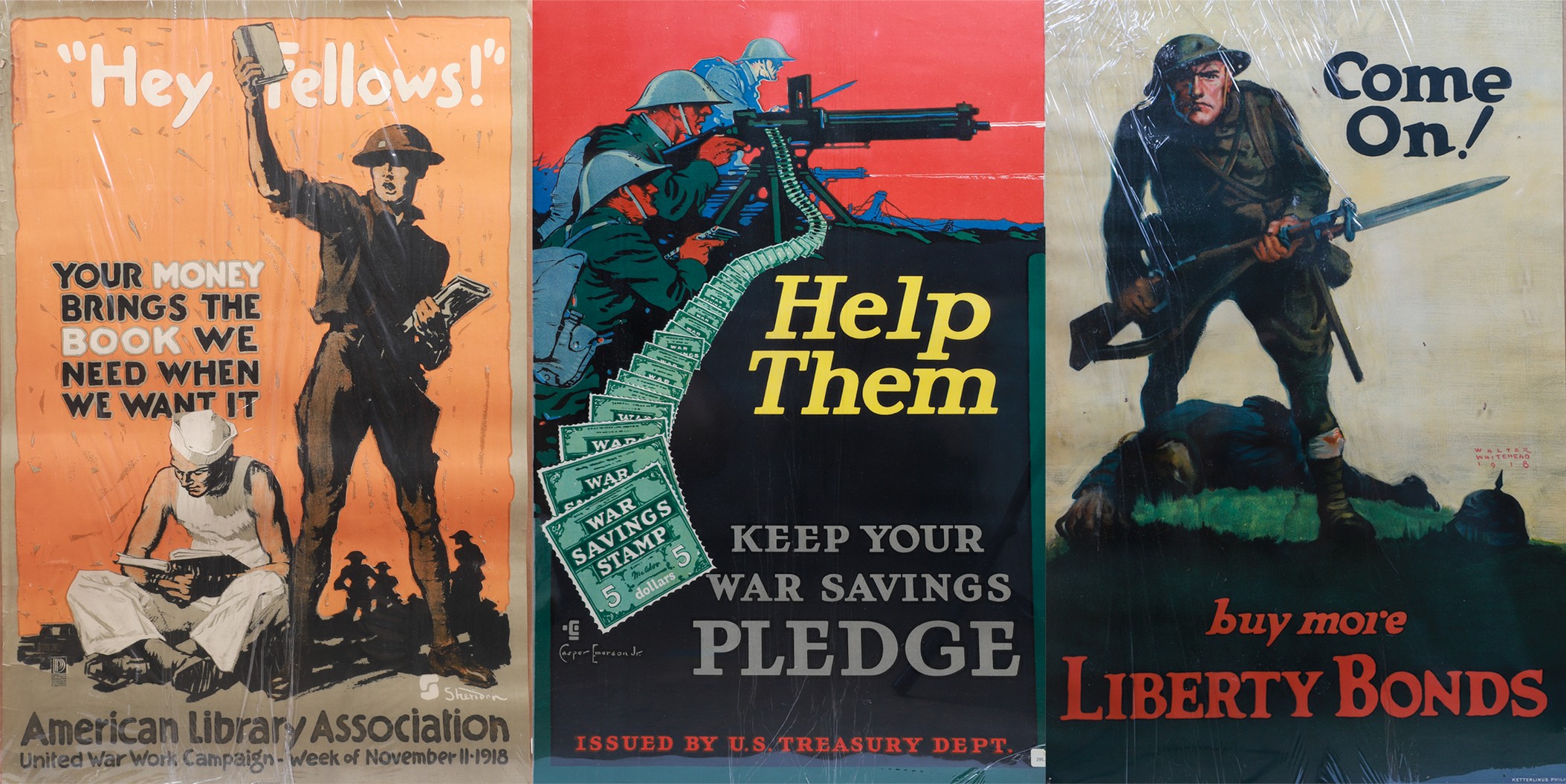  3 Original WWI Propoganda posters 3b61ab