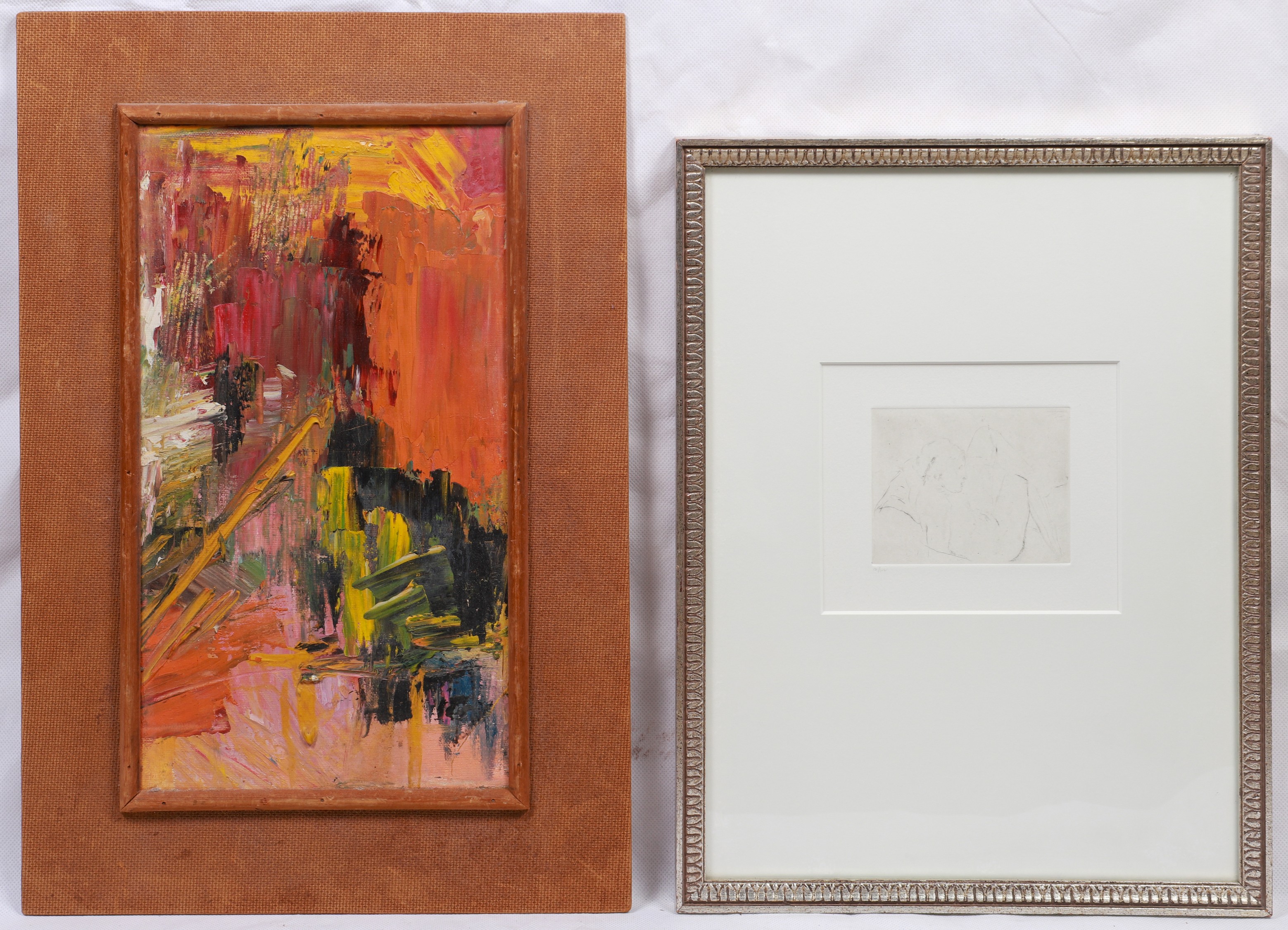  2 Modern Artworks c o oil on 3b61b2