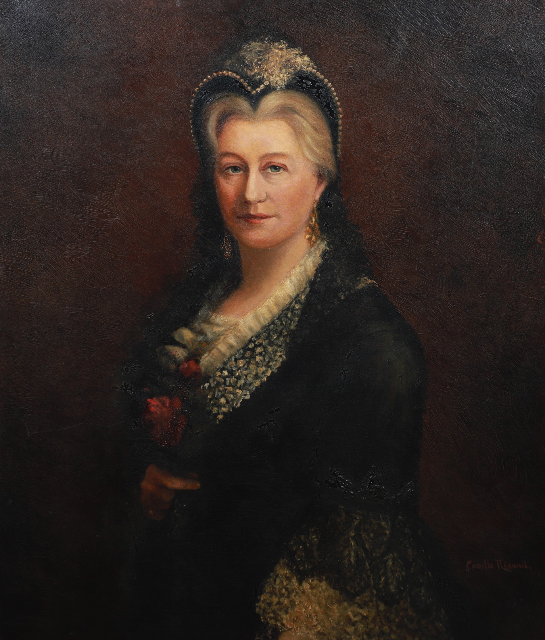 19th C English portrait of a woman  3b61c3