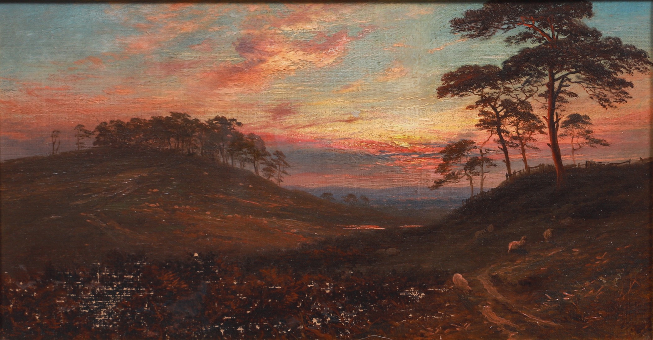 19th C English landscape painting,