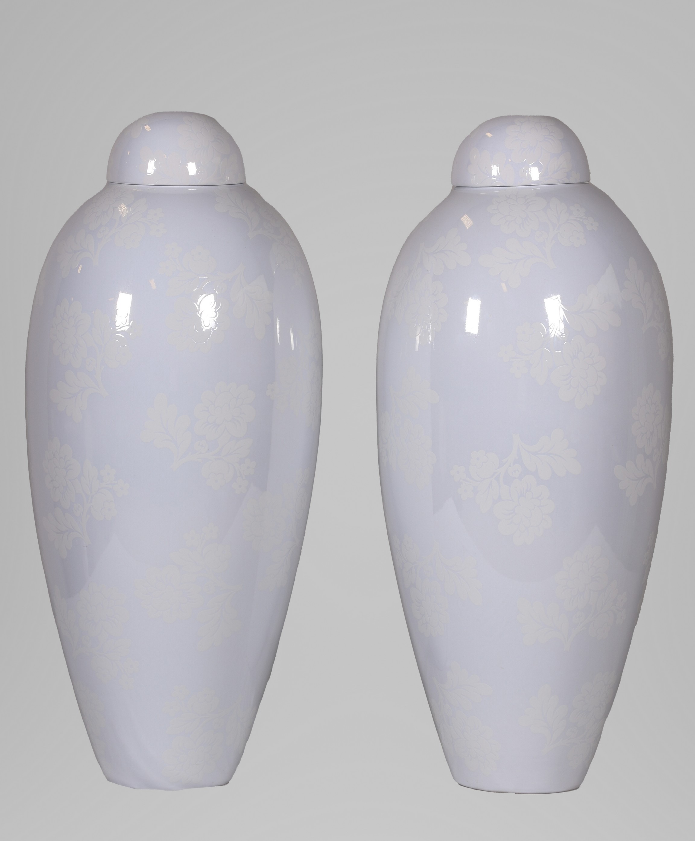 Pair Contemporary glazed ceramic