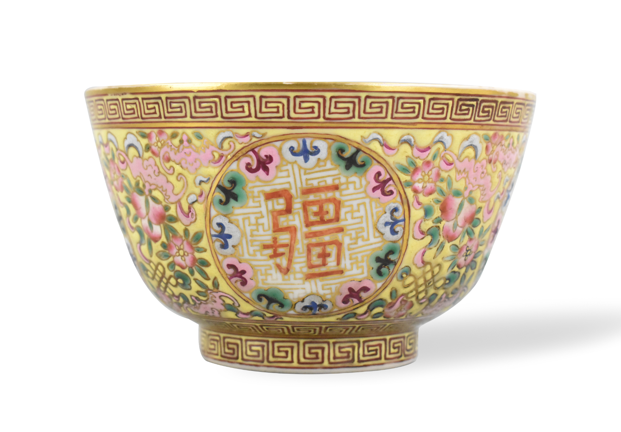 CHINESE FAMILLE ROSE FLORAL BOWL  3b62e9