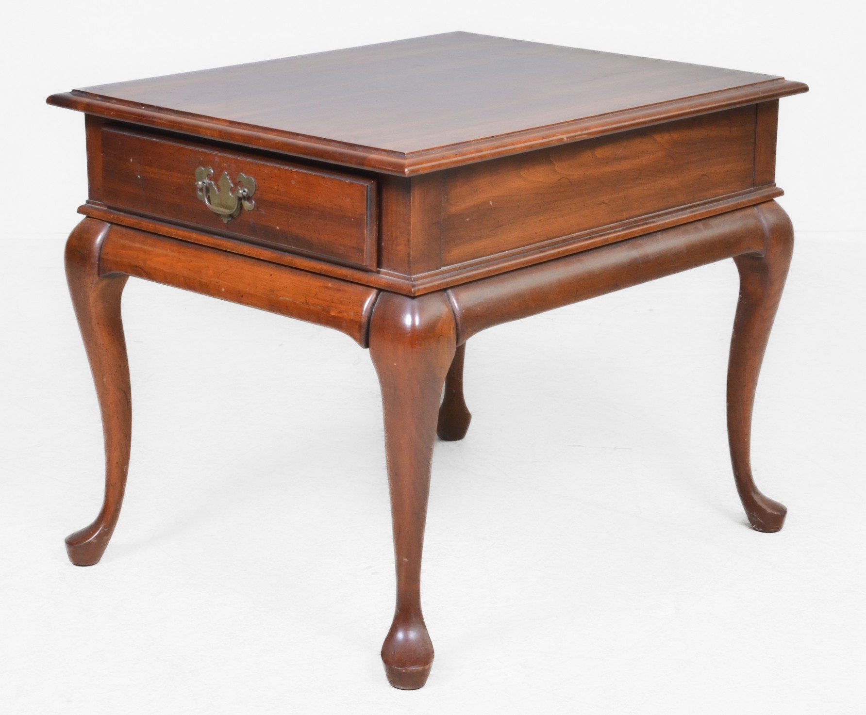 Queen Anne style mahogany side table,