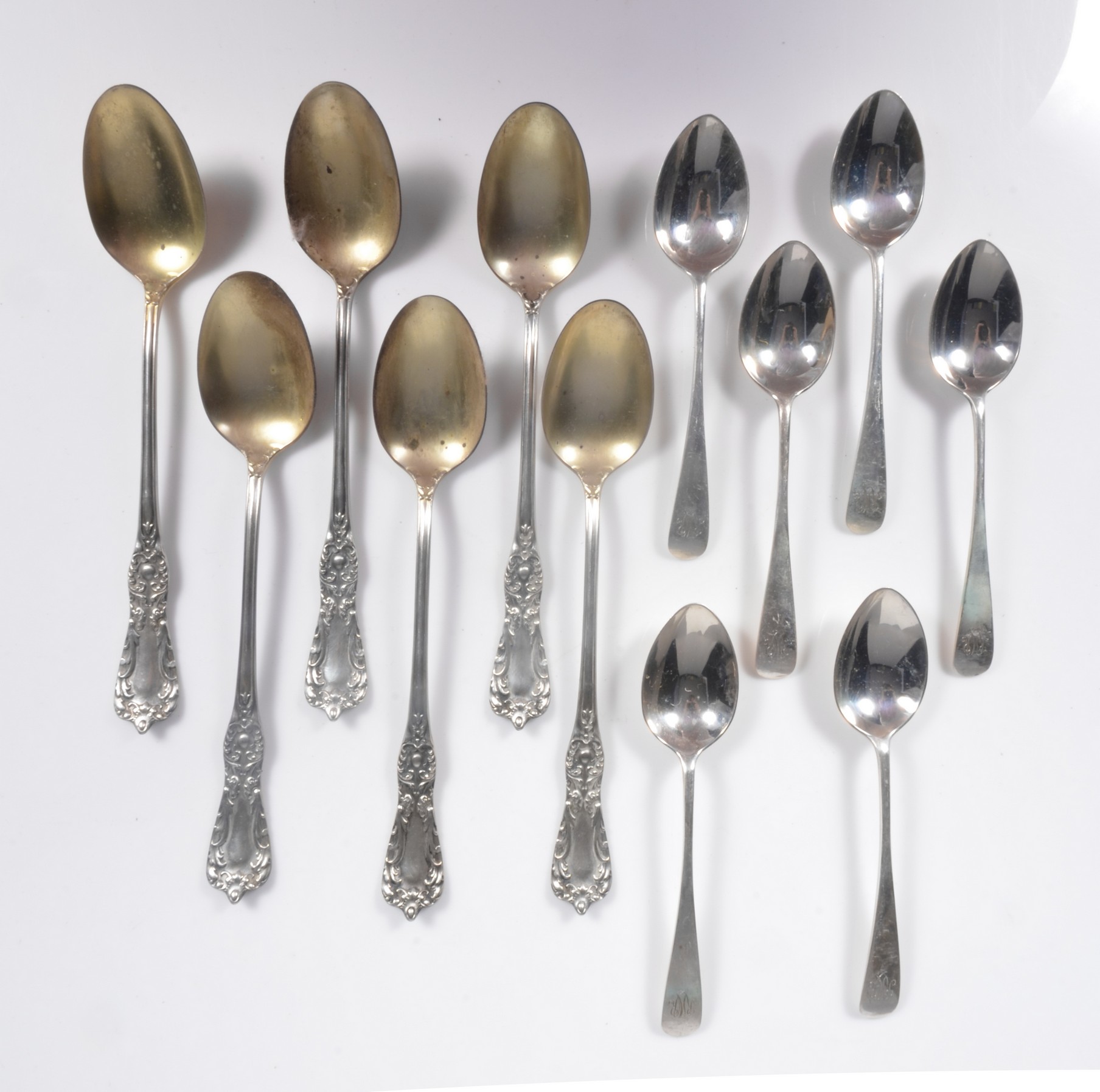 (12) Sterling silver spoons, c/o