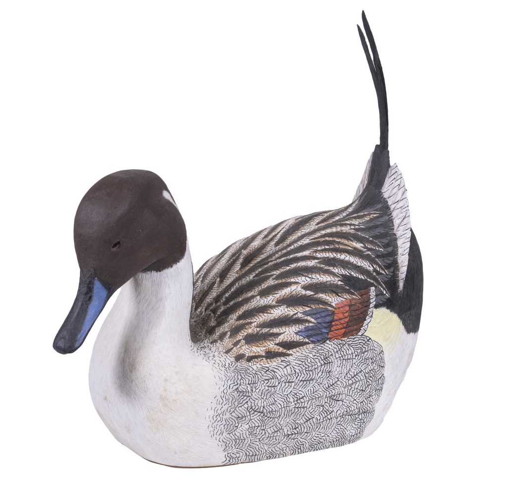UPRIGHT PINTAIL DRAKE DECOY BY