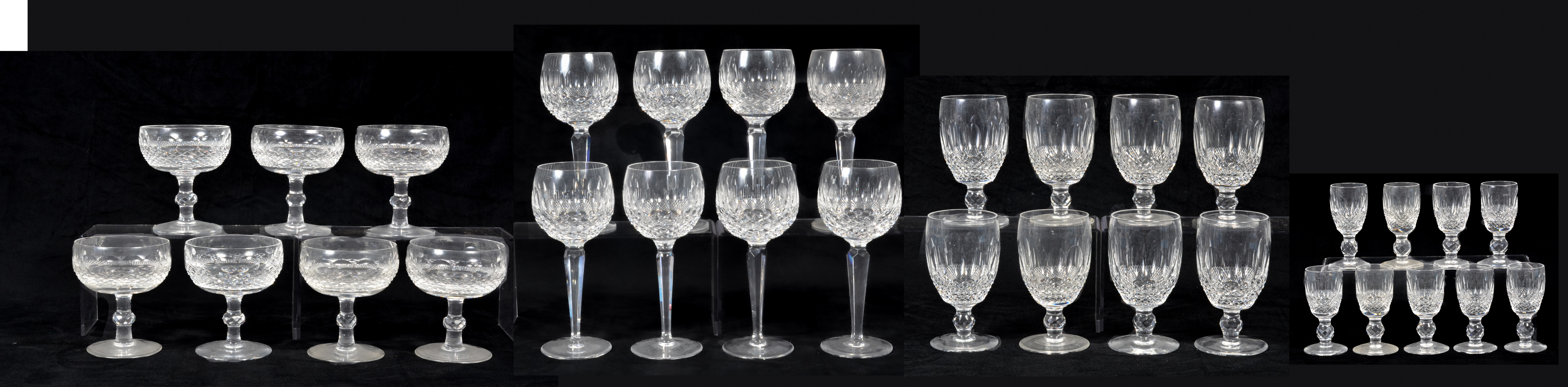  32 Pcs Waterford crystal stemware  3b6479