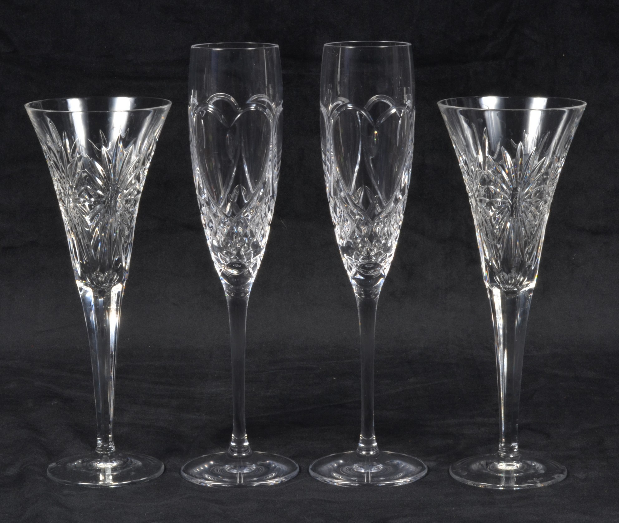 (4) Waterford crystal champagne