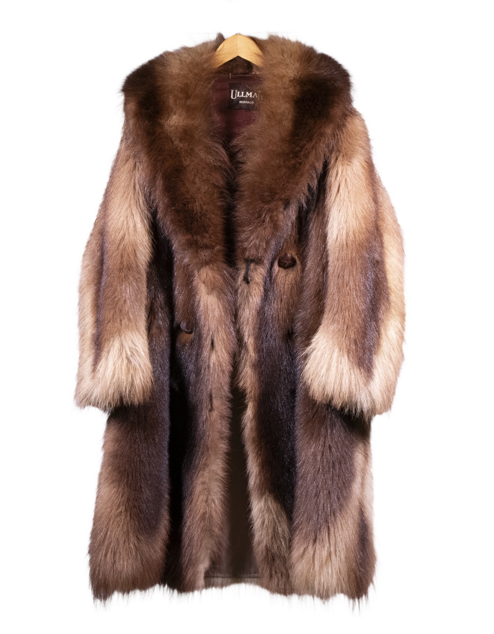 WOLVERINE FUR COAT Full-Length Natural