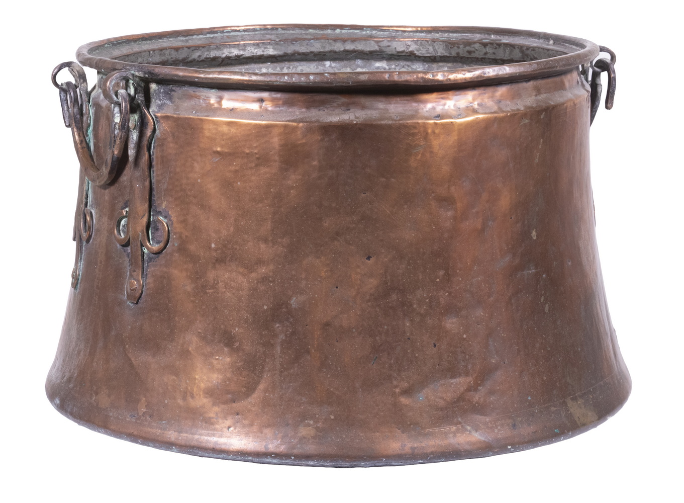 HAND HAMMERED COPPER POT 19th c  3b64fa