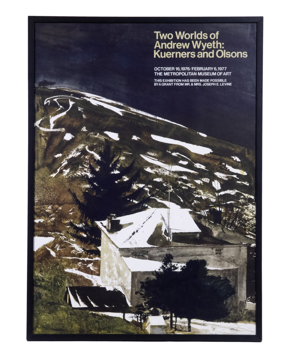 ANDREW WYETH EXHIBITION POSTER