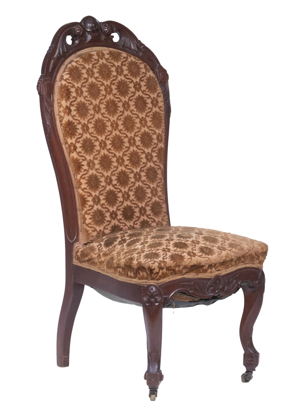 VICTORIAN SIDE CHAIR 19th c Mahogany 3b6551