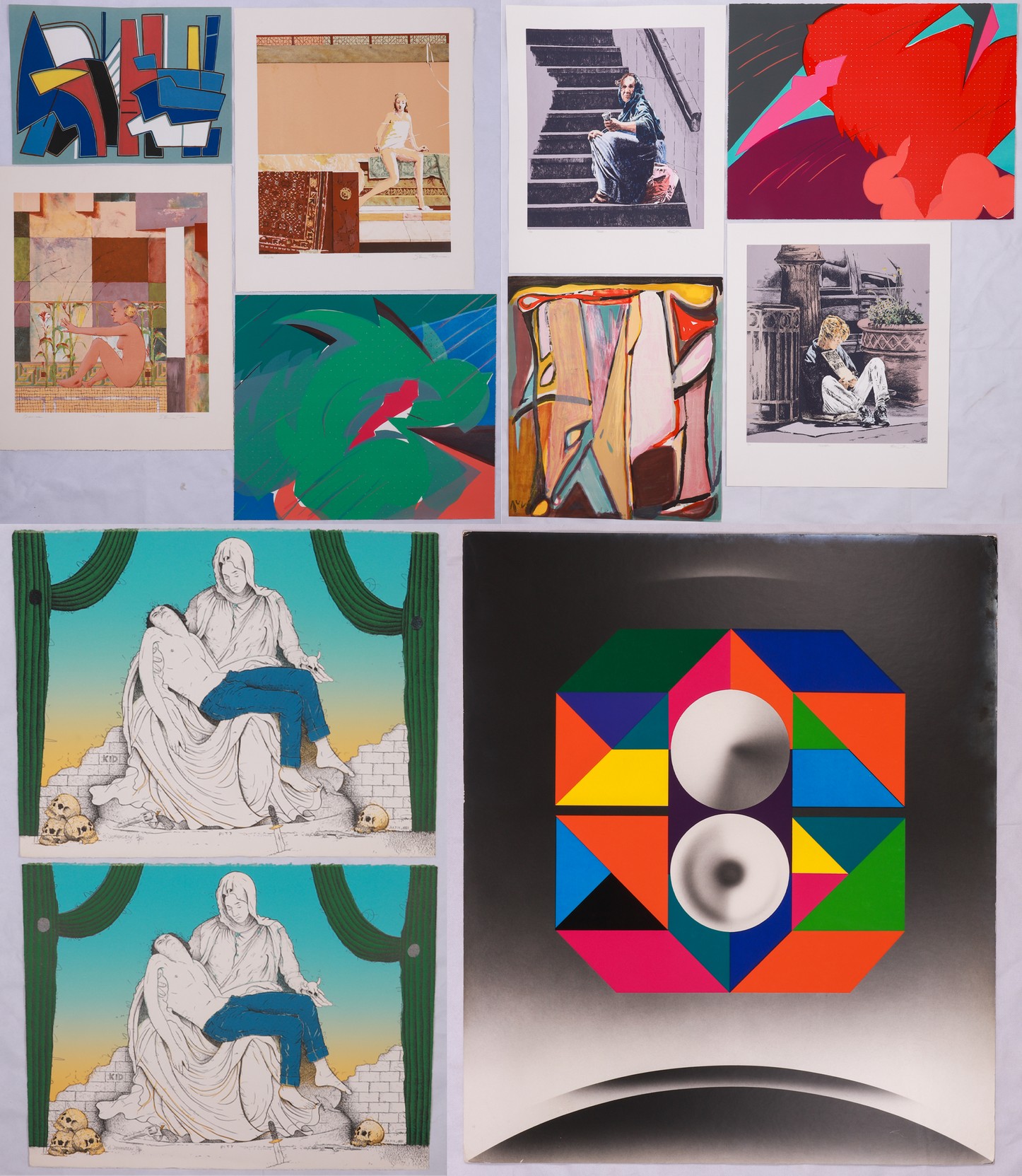 (11) Contemporary prints, various