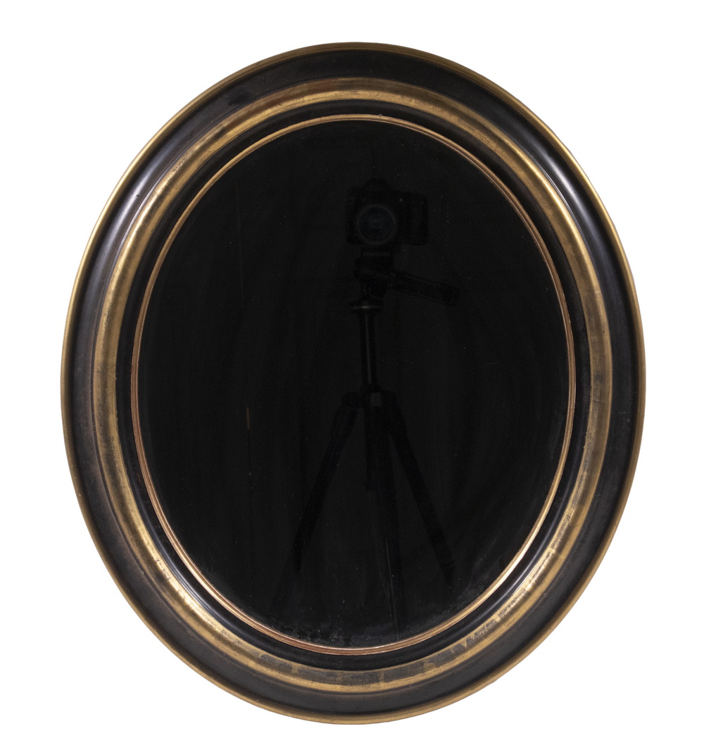 OVAL MIRROR Vintage Wooden Wall 3b65d6