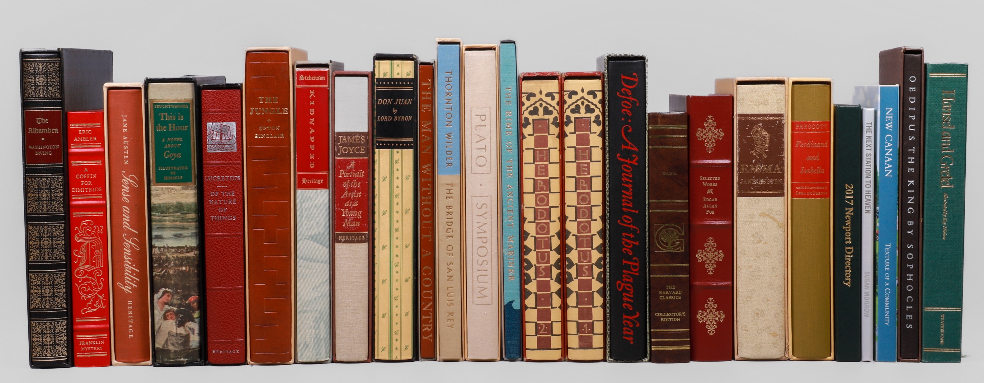 Twenty-five late 20th century books,