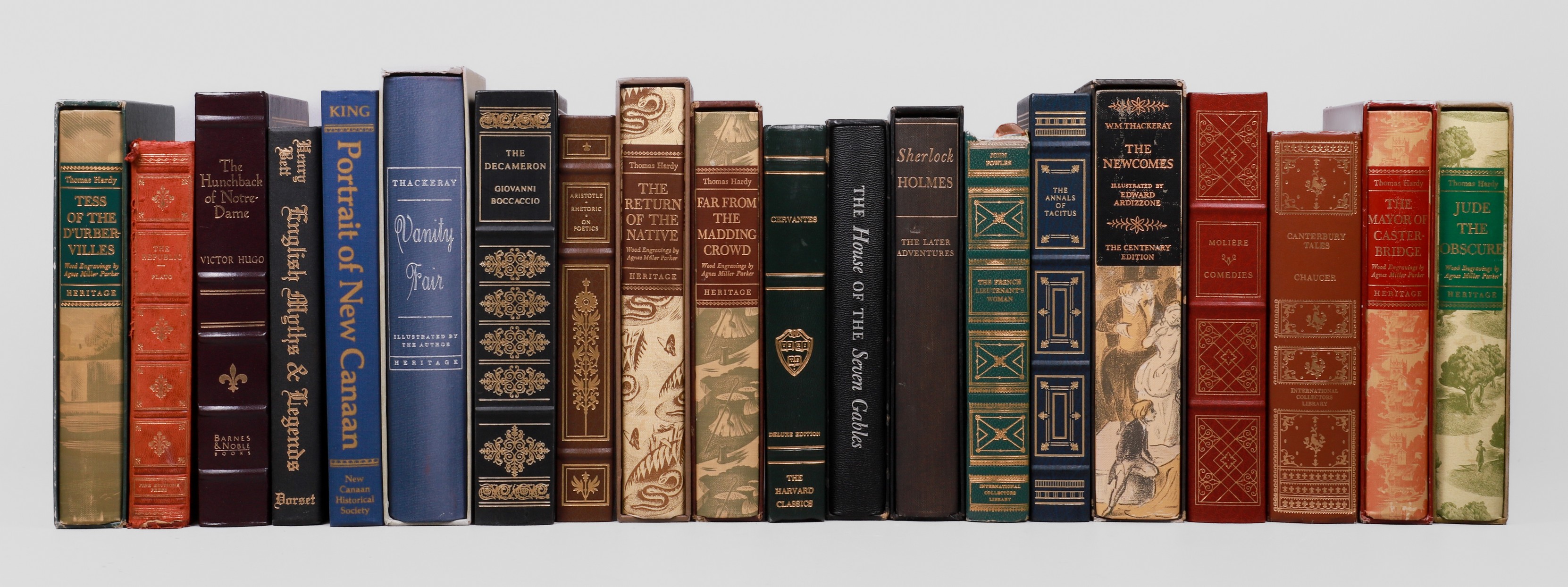 Twenty late 20th century editions, mainly