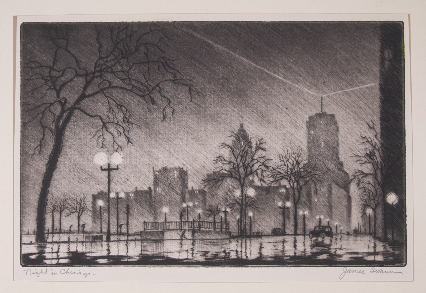 JAMES SWANN (IL/TX, 1905-1985) Night