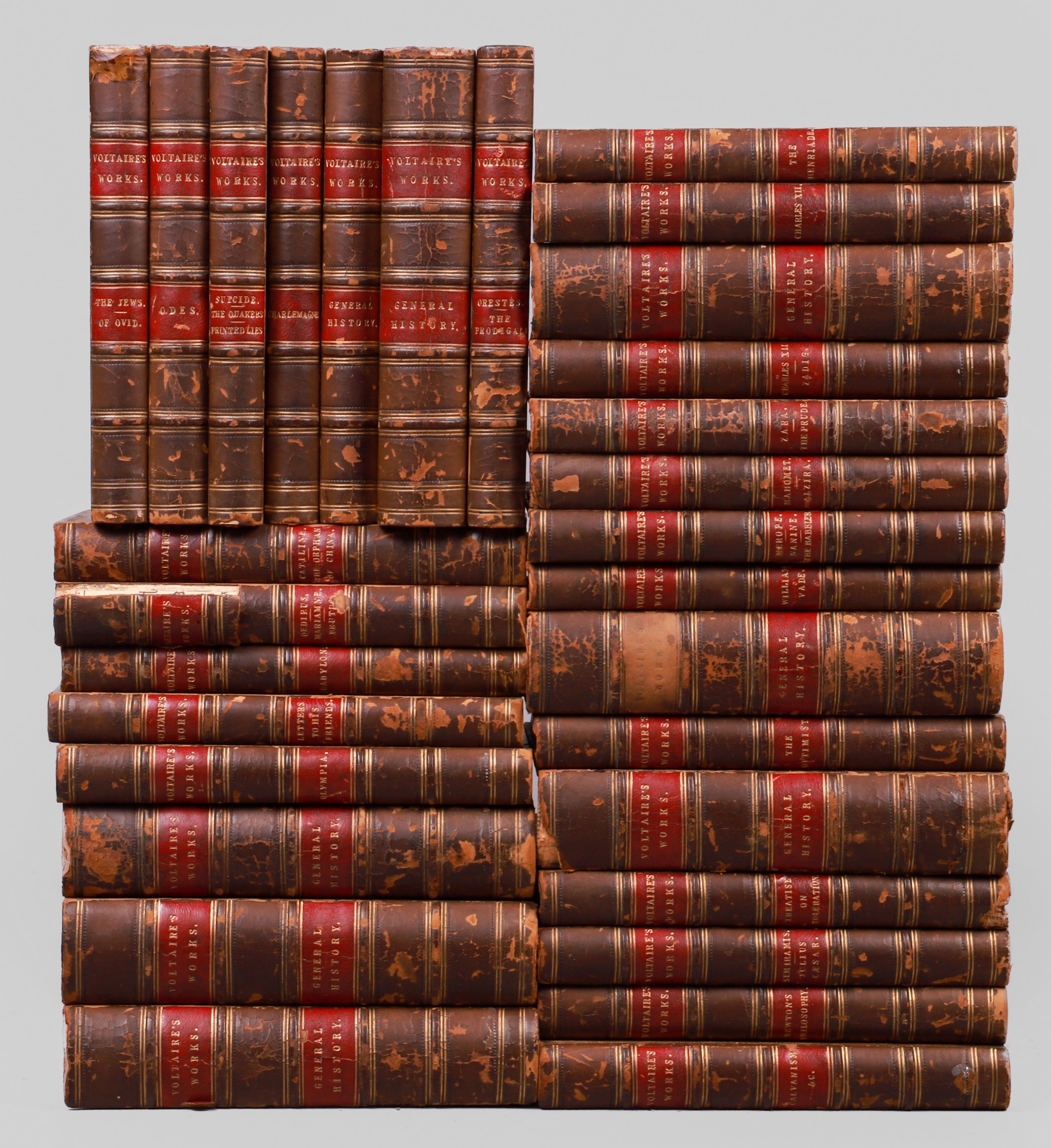Thirty volumes from a set of the