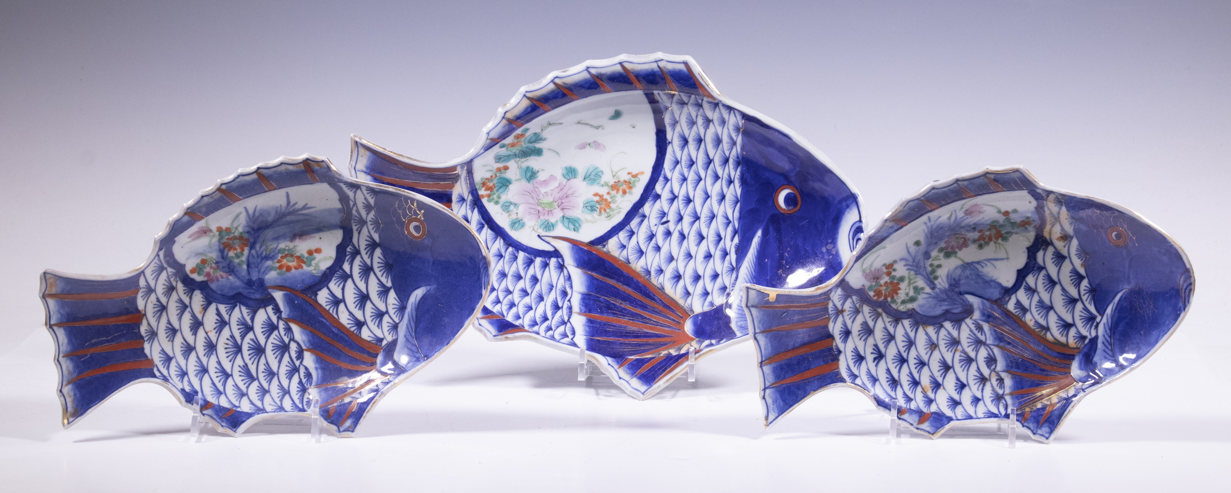 JAPANESE PORCELAIN FISH SHAPED