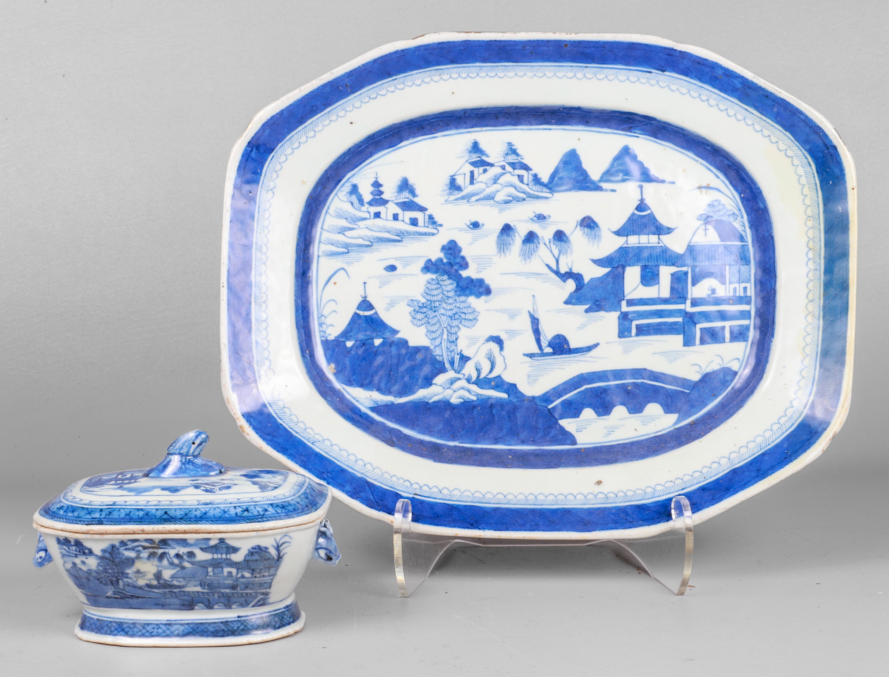 Canton platter and tureen to include 3b666e