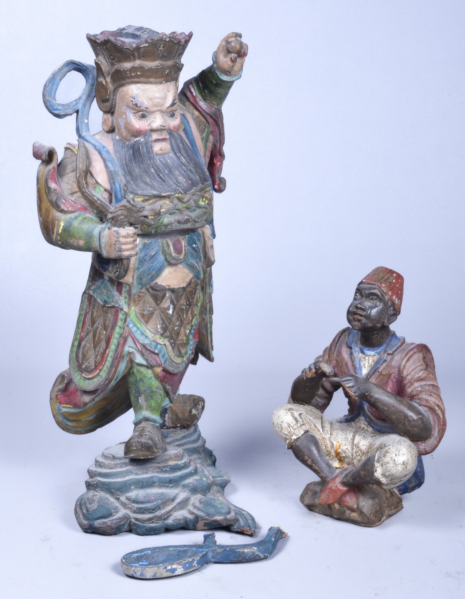 Chinese polychrome painted carved 3b667c