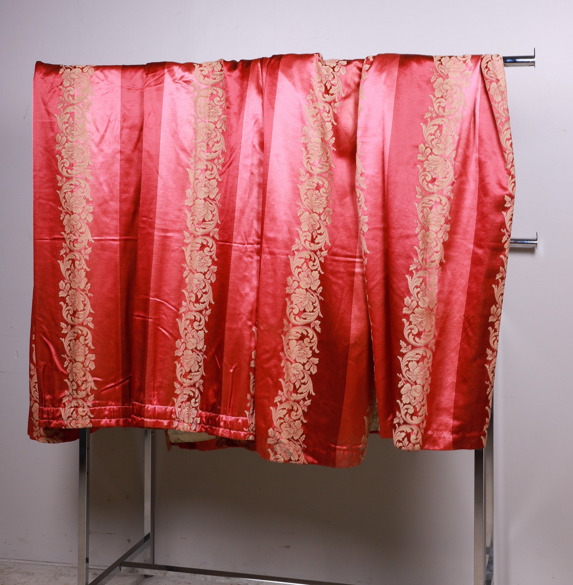  6 Striped silk jacquard curtains  3b66a9