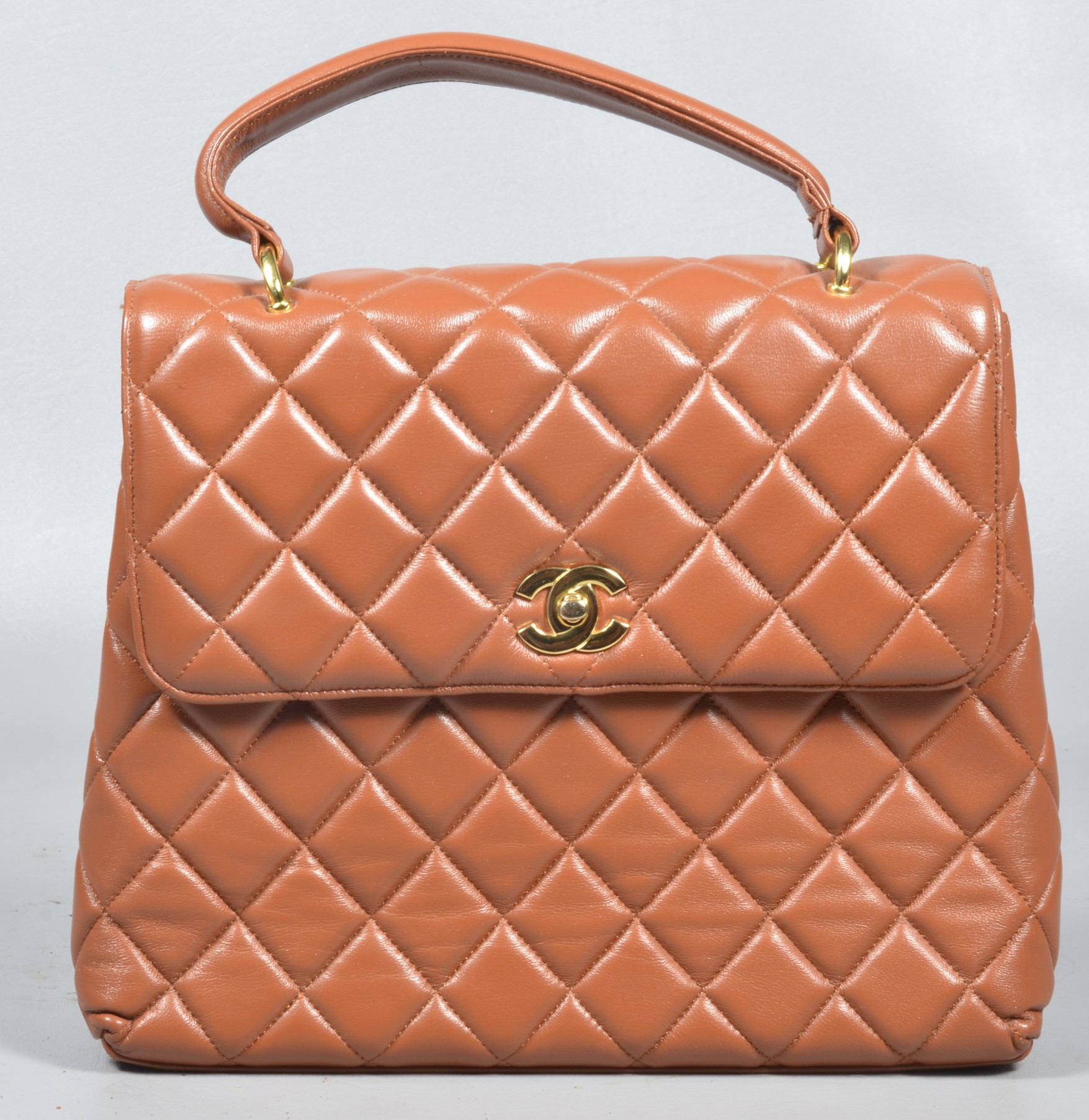 Chanel style Kelly flap purse,