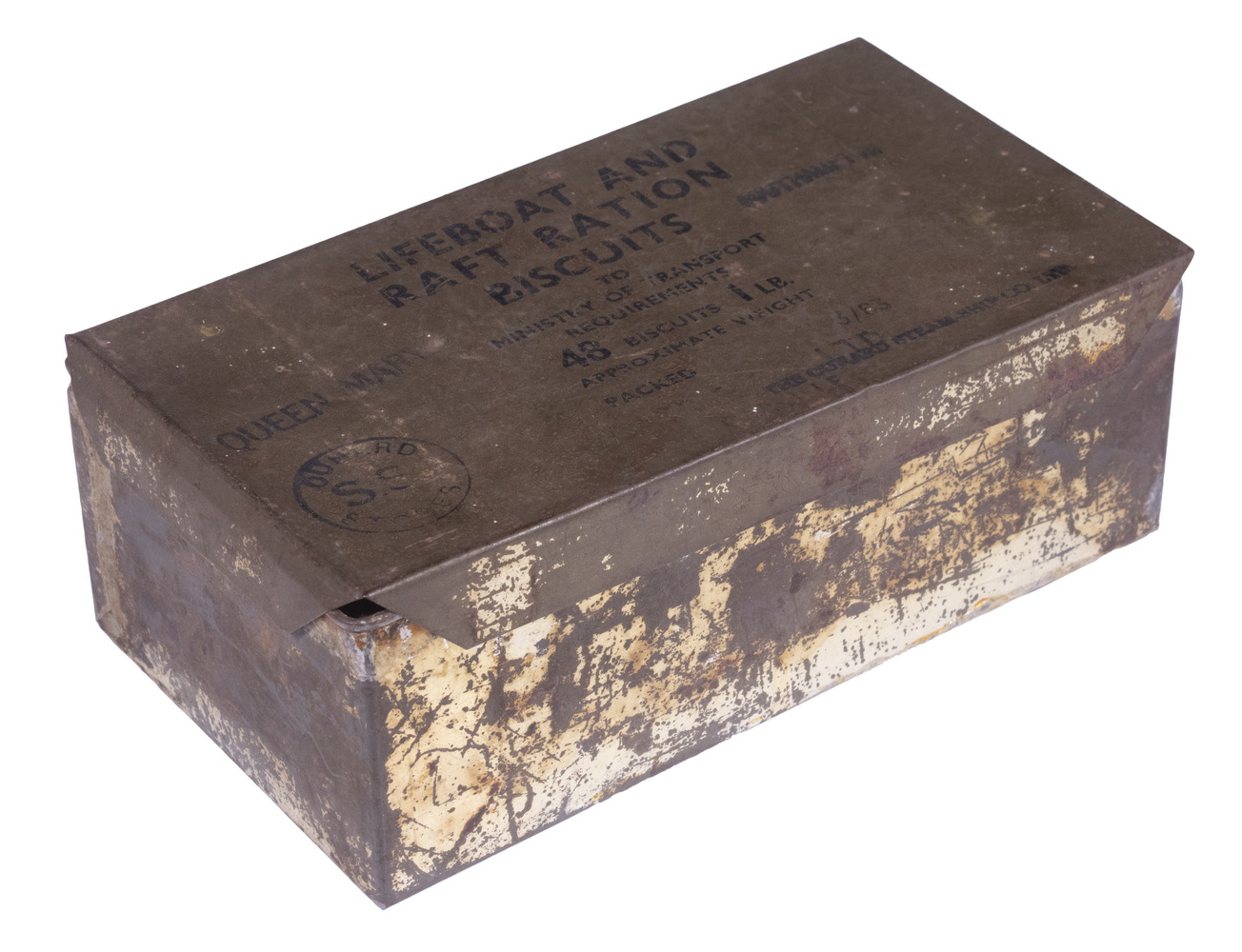 RMS QUEEN MARY LIFEBOATS RATION 3b66c9