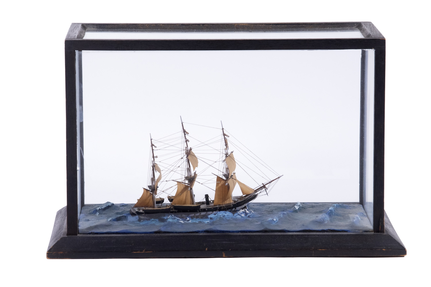 SMALL CASED SHIP MODEL Whaling 3b66d8