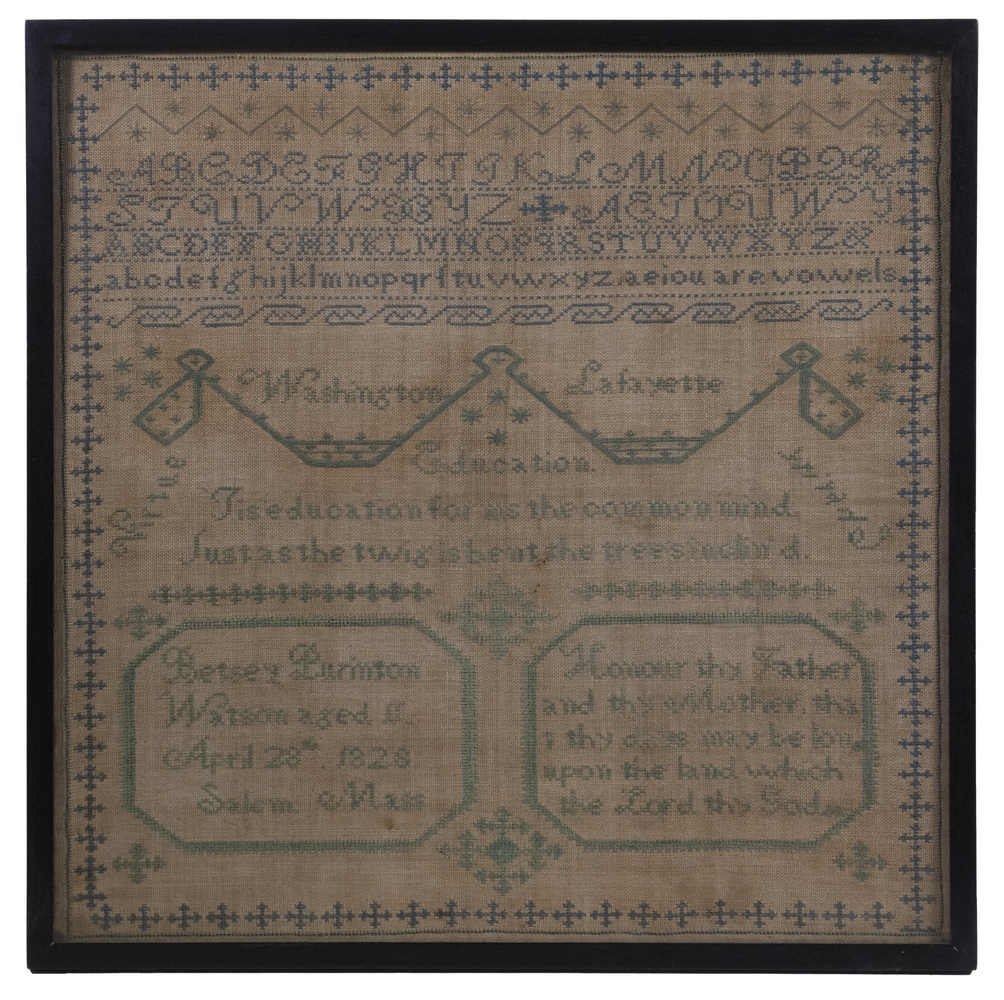 FRAMED SAMPLER "Betsy Purinton