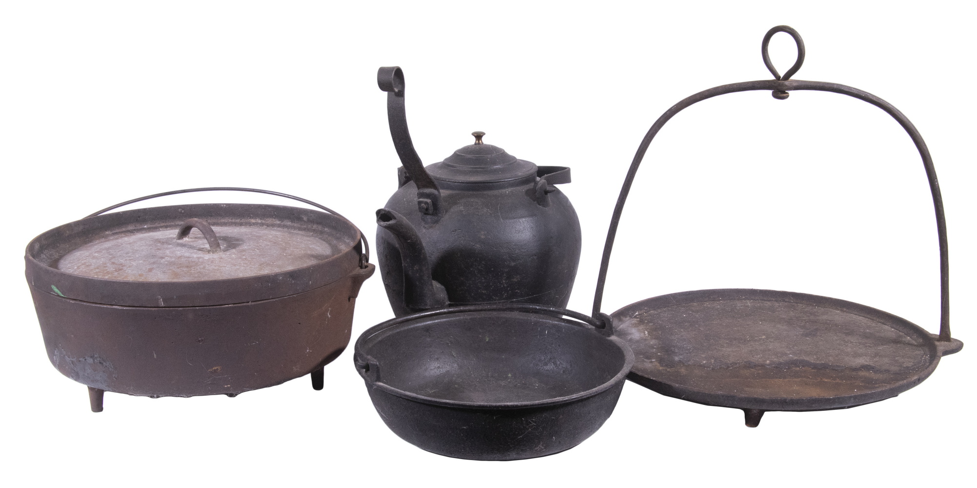 EARLY CAST IRON COOKING VESSELS