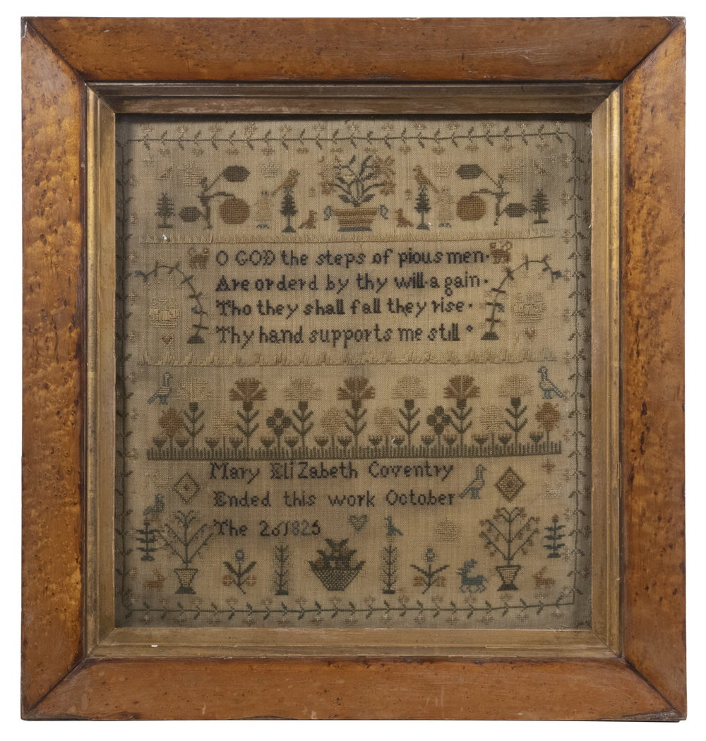 FRAMED SAMPLER Mary Elizabeth Coventry 3b6700