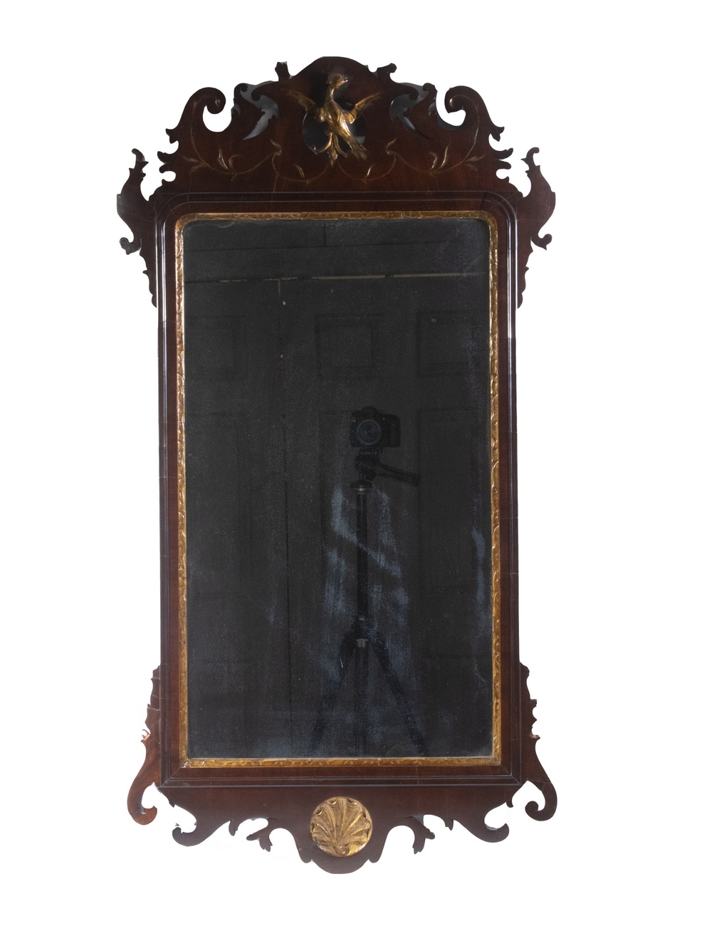 18TH C CHIPPENDALE MIRROR Mahogany 3b6733