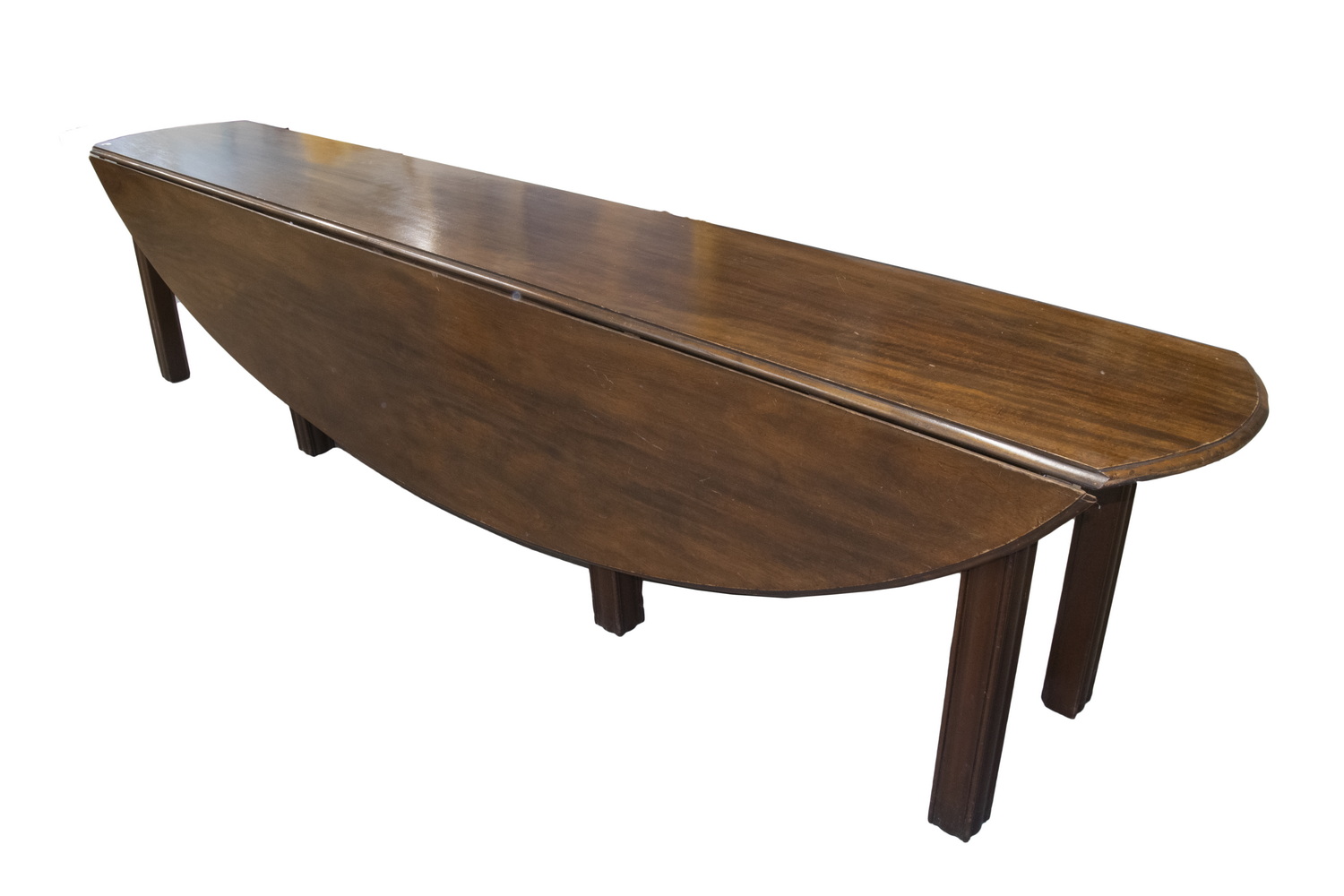 MAHOGANY WAKE TABLE Late 18th c.