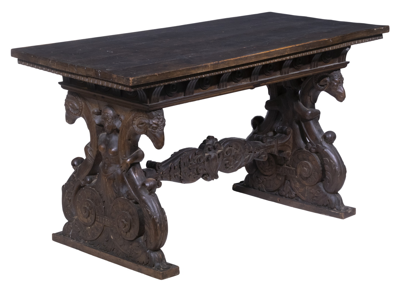 17TH C CARVED HALL TABLE Italian 3b6791